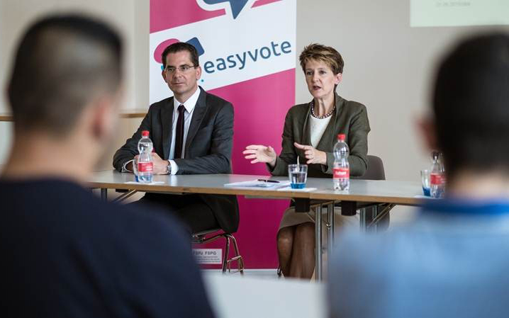 Easyvote – Talkrunde mit Bundespräsidentin Simonetta Sommaruga (Foto: Easyvote)